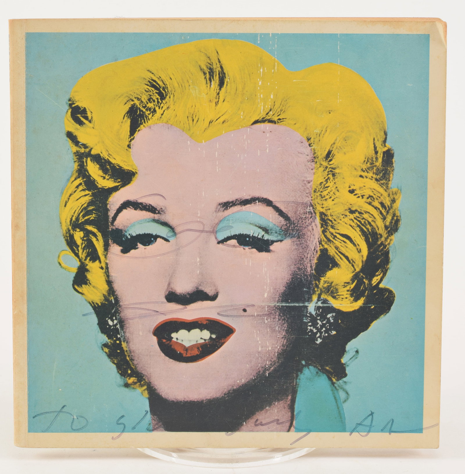Signed Andy Warhol 1971 Tate Gallery exhibition catalog with Marilyn Monroe cover. Signed and (1 of 8)