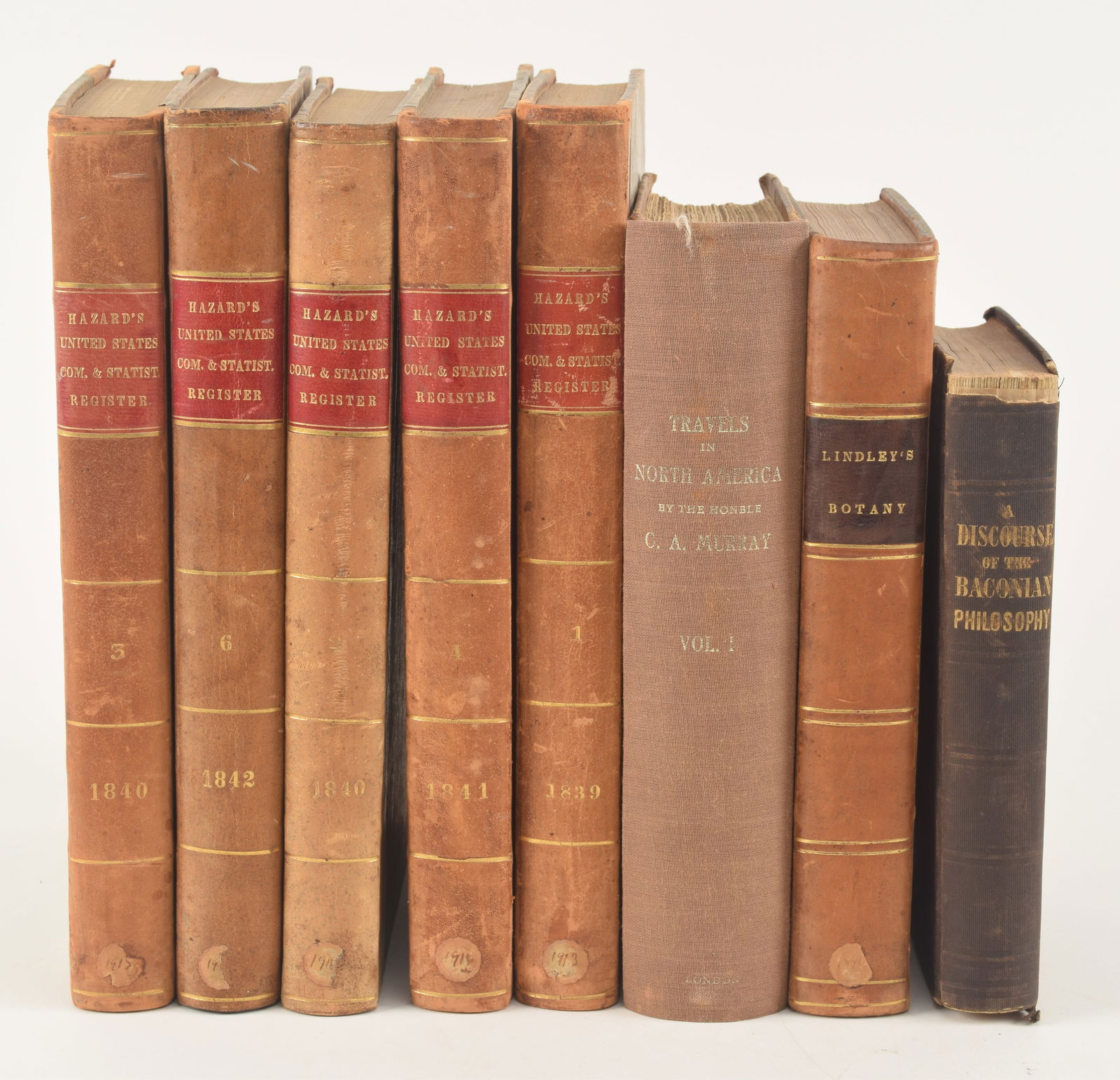 Ex-libris Daniel Webster. 8 volumes from the personal library of Daniel Webster, American politician (1 of 13)