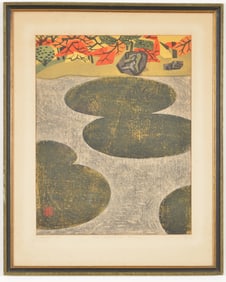 Okiie Hashimoto. "Moss Garden (17)". 1960. 37/60 edition. Signed, titled, dated, and numbered in