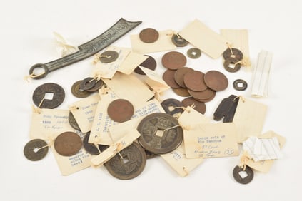 Collection of approx. 40 Chinese antique coins.