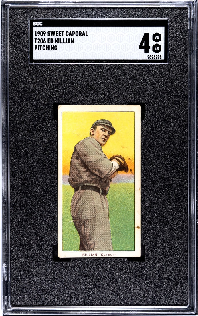 1909 Sweet Caporal T206, Ed Killian, Pitching, SGC Grade 4. (1 of 2)