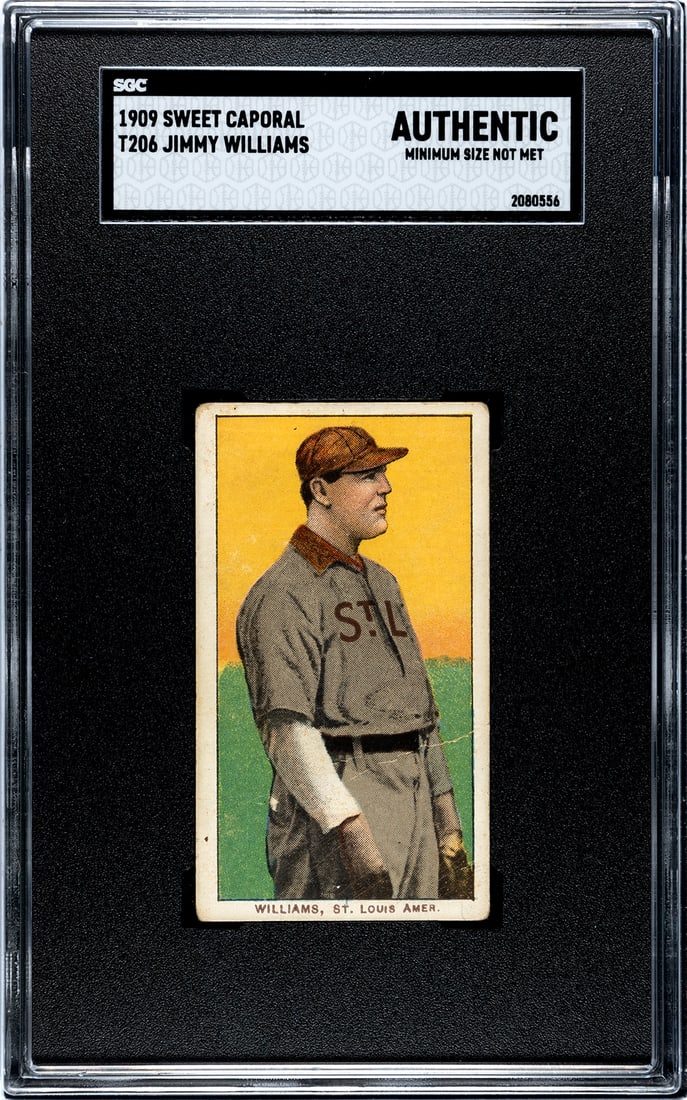 1909 Sweet Caporal T206, Jimmy Williams, SGC Grade NO.: 1909 Sweet Caporal T206, Jimmy Williams, SGC Grade NO.