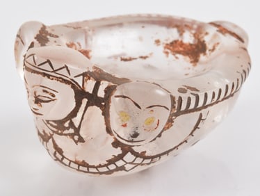 Rock crystal cup. Tibet or Nepal. 18th century. Carved in the form of a Kalapa "skull cap" for