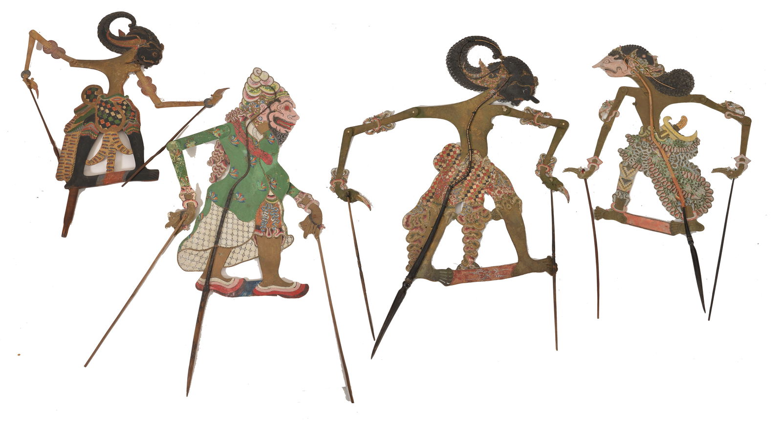 Collection of Indonesian shadow puppets. (1 of 7)