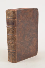 1722 Roman Catholic processional hymn book with sheet music and lyrics. Handwritten notes and music