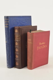 3 French language books on American, including "Scenes de la Vie Californienne" by F. Gerstacker,