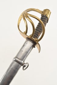 Antique Zlatoust 1839 Imperial Russian army heavy cavalry sword. Factory mark and date on back blade