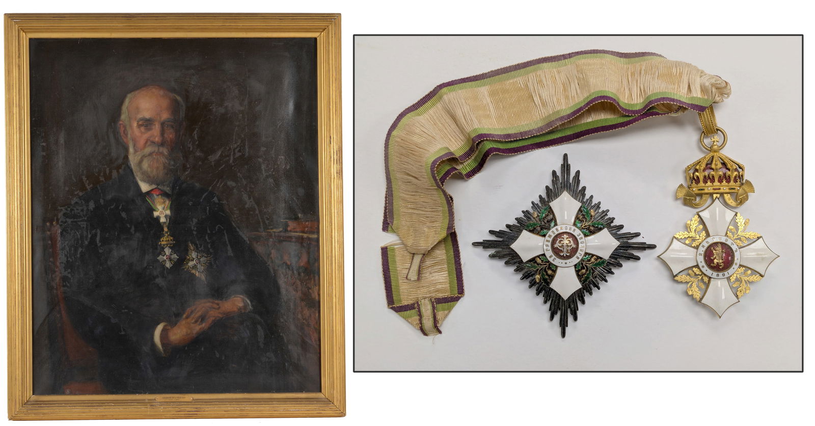 Portrait of George Washburn, Massachusetts 1833-1915, Educator-Missionary. With Medals (1 of 19)