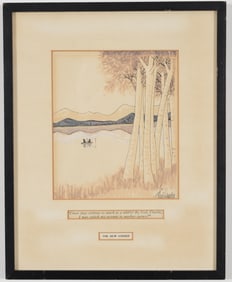 J.B. "Bud" Handelsman. Original illustration for the New Yorker. Watercolor and ink on paper. Signed