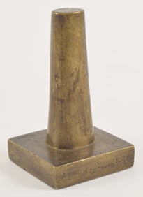 Bronze seal. China. Dated January of the 15th year of Chien Lung and of the period. Seal intact.