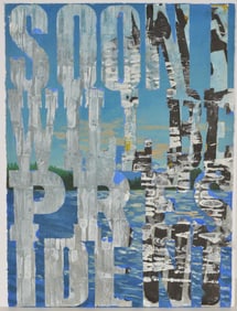 Joe Wardwell. American. "Soon I Will Be President" [Ranier]. 2016. Acrylic on paper. Titled,