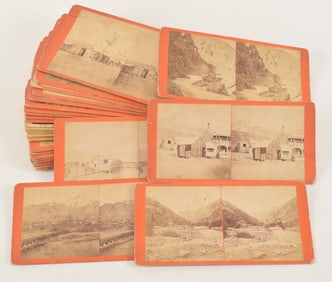 [Utah, Rocky Mountains, Western] 33 Stereoview photographs. "The Great Interior Basin, 1873". Set of