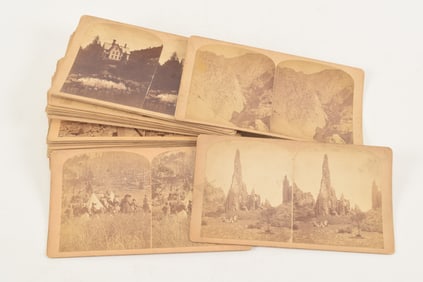L. K. Oldroyd Rocky Mountain Scenery stereoviews. 24 total cards. Views around Colorado Springs