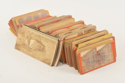 Large lot of stereoviews and cabinet card photographs. To include: views of Washington D.C., Boston,