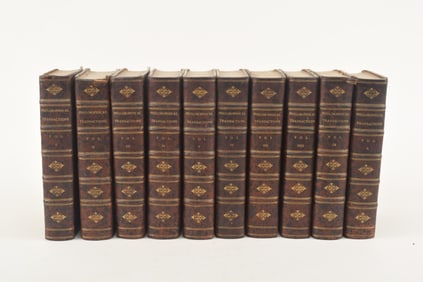[Nathaniel Hurd] Memoirs of the Royal Society. Mr. Baddam. London: G. Smith,1738-1741. 10 volume