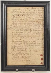 1728 Colonial Maine document granting several parties in Berwick and Falmouth (York County) the