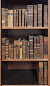 Large lot of antique books, mostly non-fiction. To include: 1) 1797 Latin-English dictionary by
