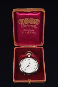 L. Sandgren & Son Swedish 800 silver pocket watch, late 19th/early 20th century. Marked L. Sandrgren