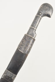 1878 Russian Imperial Caucasian officer's shashka "For Bravery" by Osman Omarov (Vladikavkaz). Blade