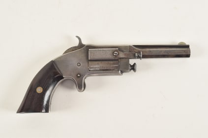 Scarce Rollin White Arms single shot pistol .32 RF, ca. 1861. Barrel measures 3" long. Side opening