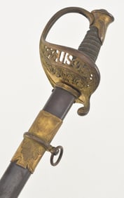Original presentation grade U.S. Civil War German import M1850 staff and field sword by Hunt &
