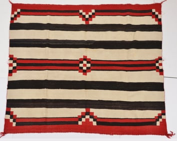Navajo early 20th century third phase Chief's pattern blanket. Purchased by the consignor years ago