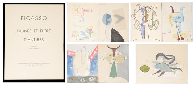 Picasso Faune et Flore d'Antibes . Paris: Au Pont des Arts, 1960. Limited edition lithograph