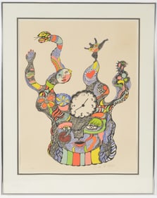 Niki de Saint Phalle. "Nana Power - Monster II". Lithograph. Numbered 17/115. Framed under glass.