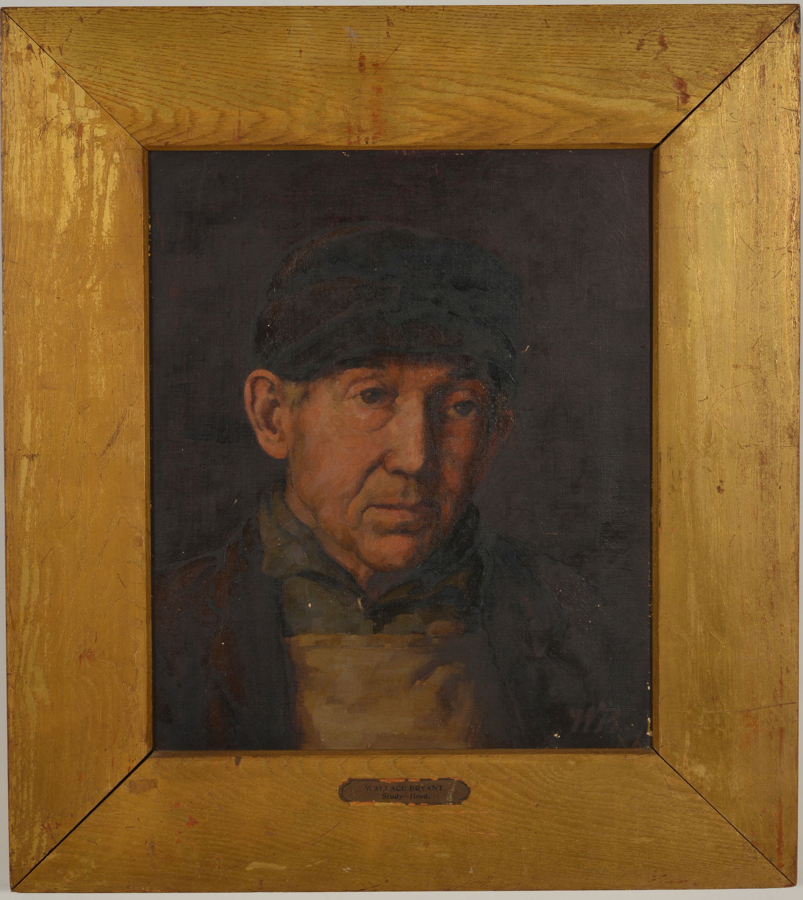 Wallace Bryant. Massachusetts. Early 20th century portrait of a tradesman wearing a coat and apron. (1 of 10)