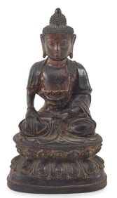 Bronze image of the buddha. China. Ming period (1368-1644). Cheng Te dated inscription on the