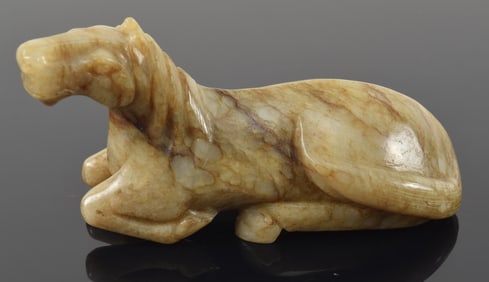 Jade horse. China. 18th century. 4.25in.