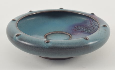 Chun style saucer dish. China. 20th century. 5.5in diameter.