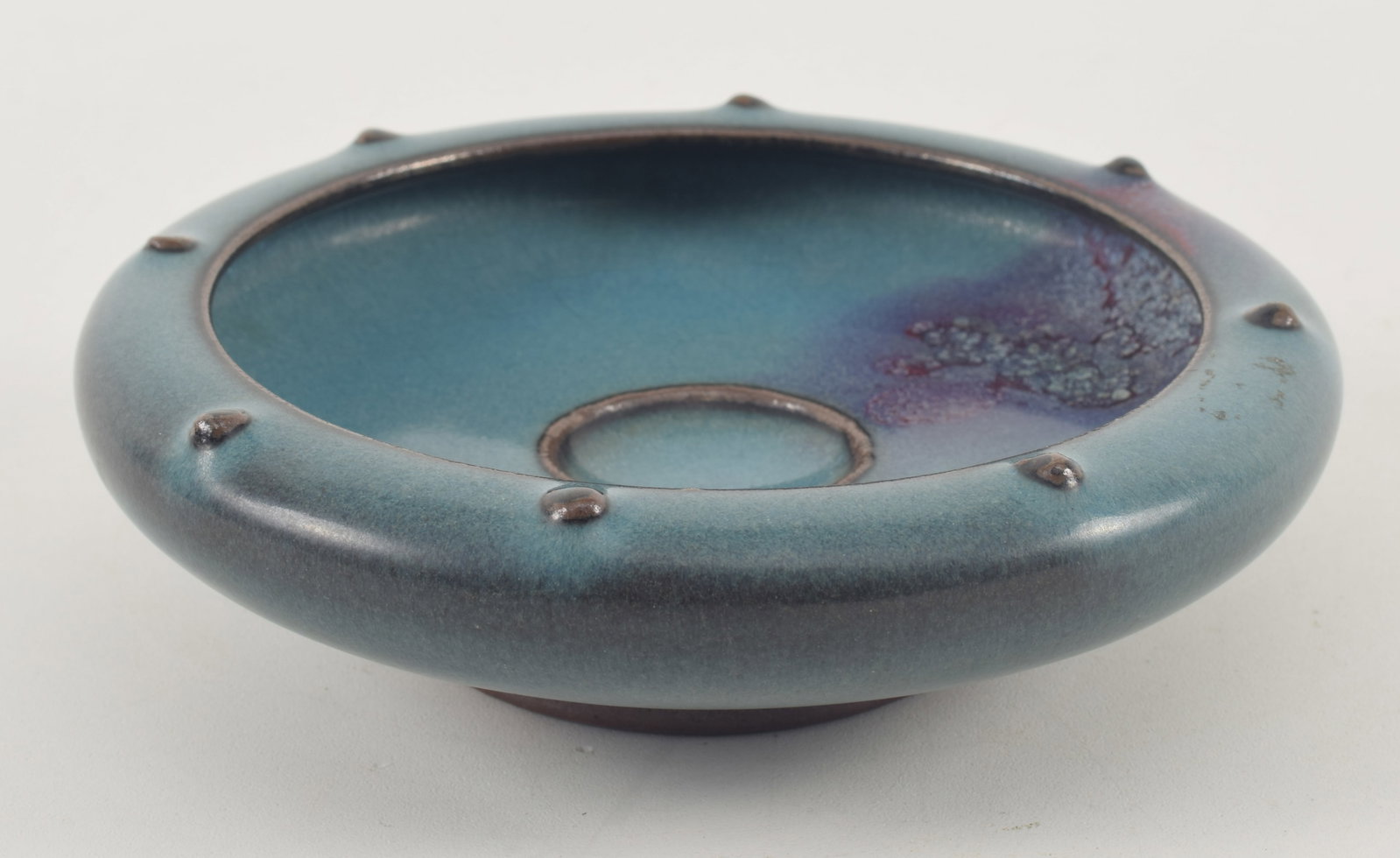 Chun style saucer dish. China. 20th century. 5.5in diameter.: Chun style saucer dish. China. 20th century. 5.5in diameter.