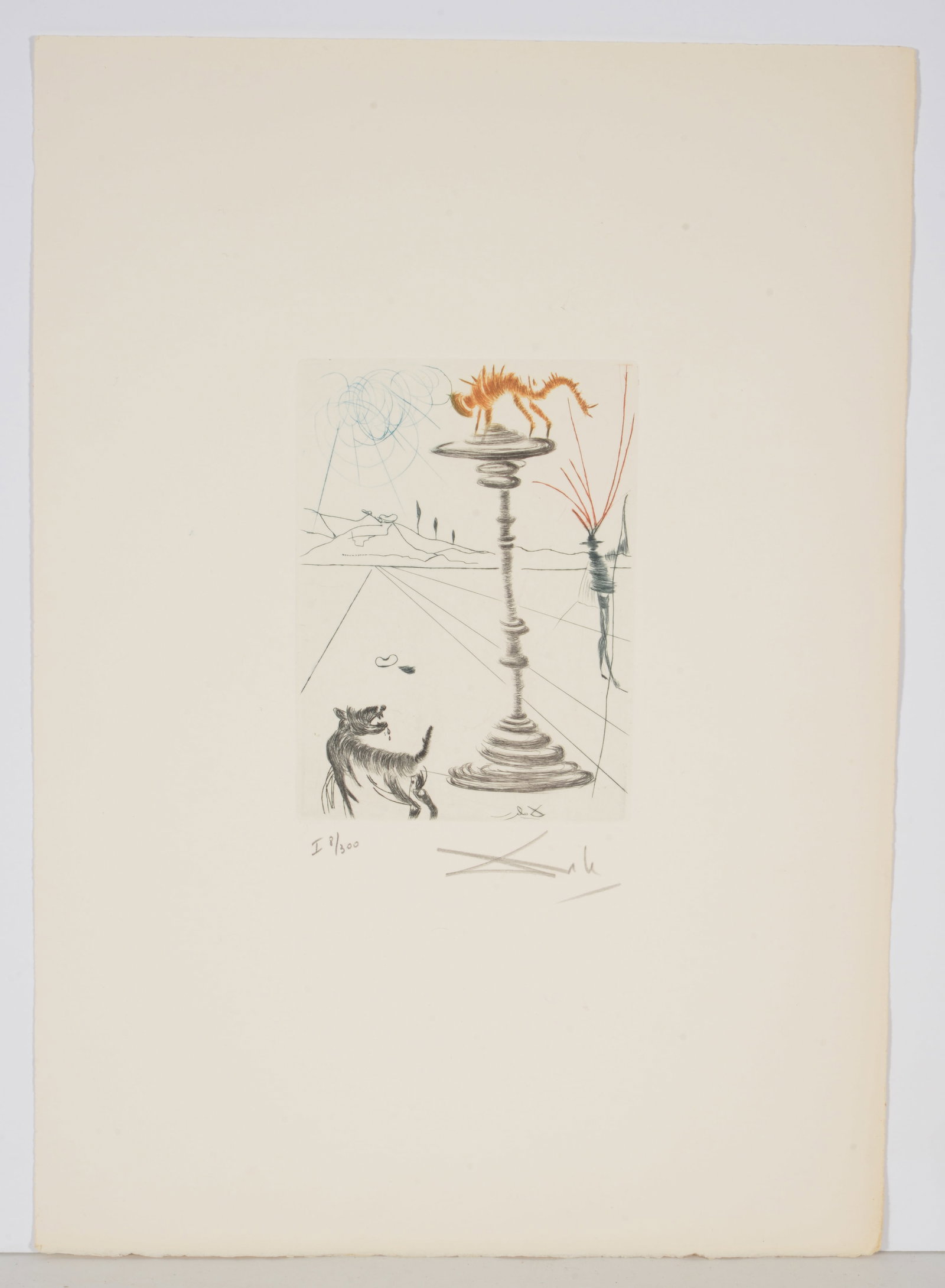 Salvador Dali. 4 etchings. 1) "Venus de Milo with Drawers". Arches paper. Signed lower right. - 4