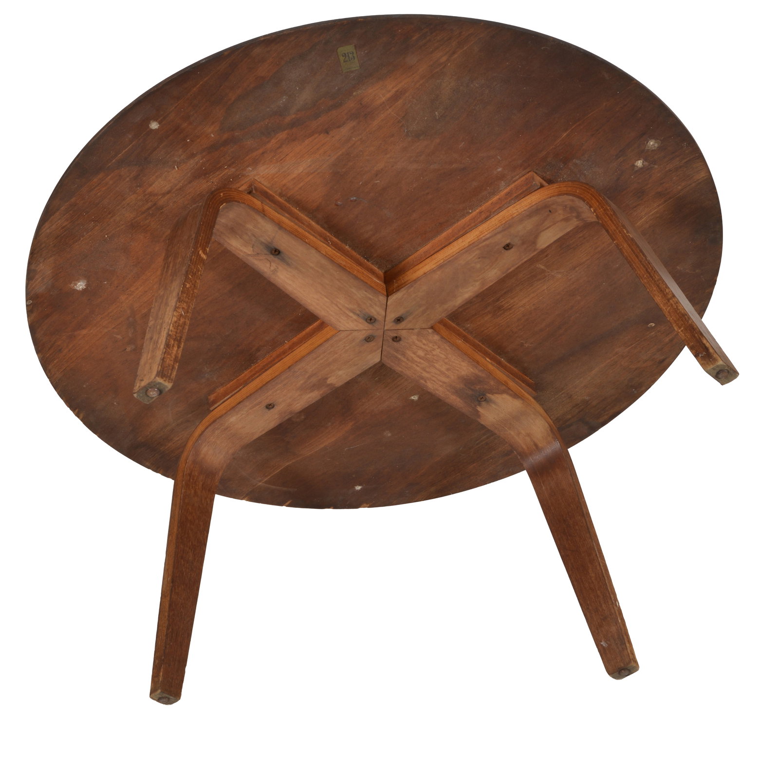 Charles and Ray Eames CTW-3 Coffee Table by Herman Miller, circa 1950. Birch plywood and laminated - 4