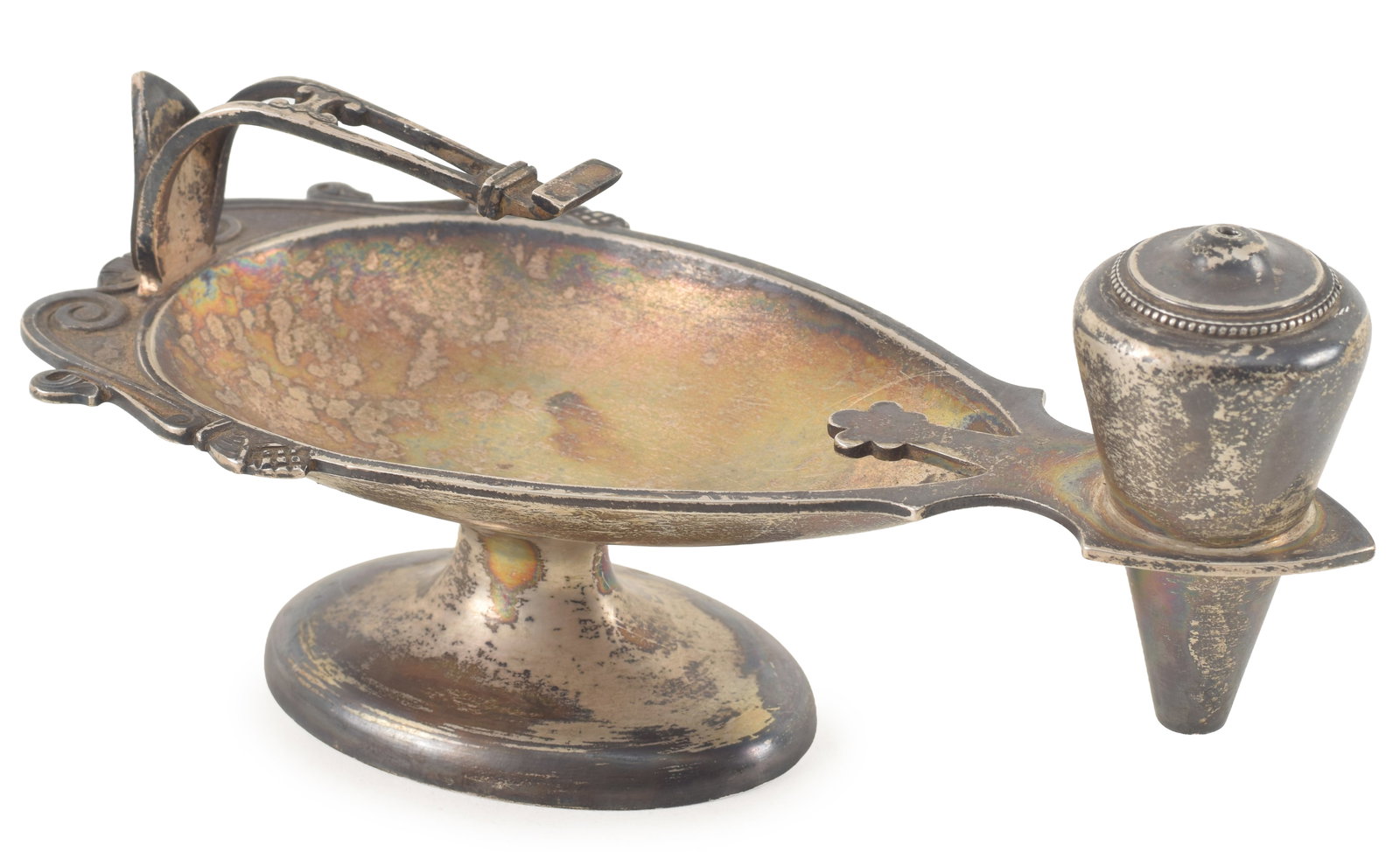 Tiffany & Co. sterling silver lamp form table lighter. 389M3477. 4.61 ozt. (1 of 8)