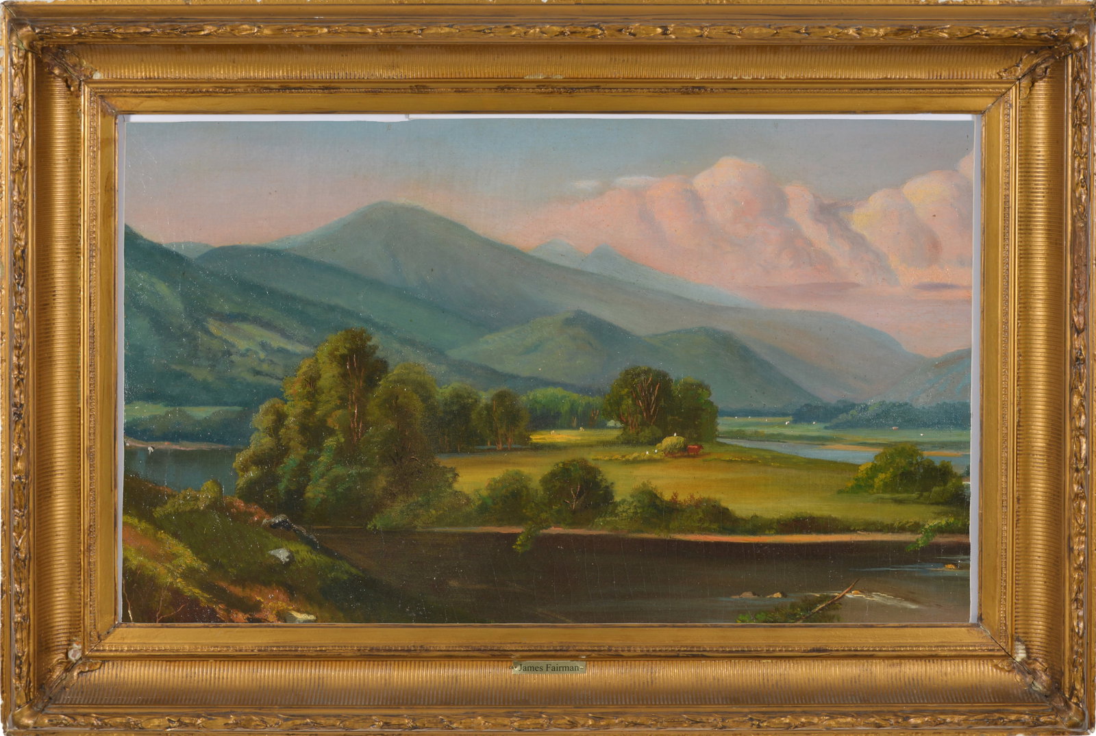 Attributed to James Fairman. American mountainous landscape commissioned for Vassar College in 1866. (1 of 7)