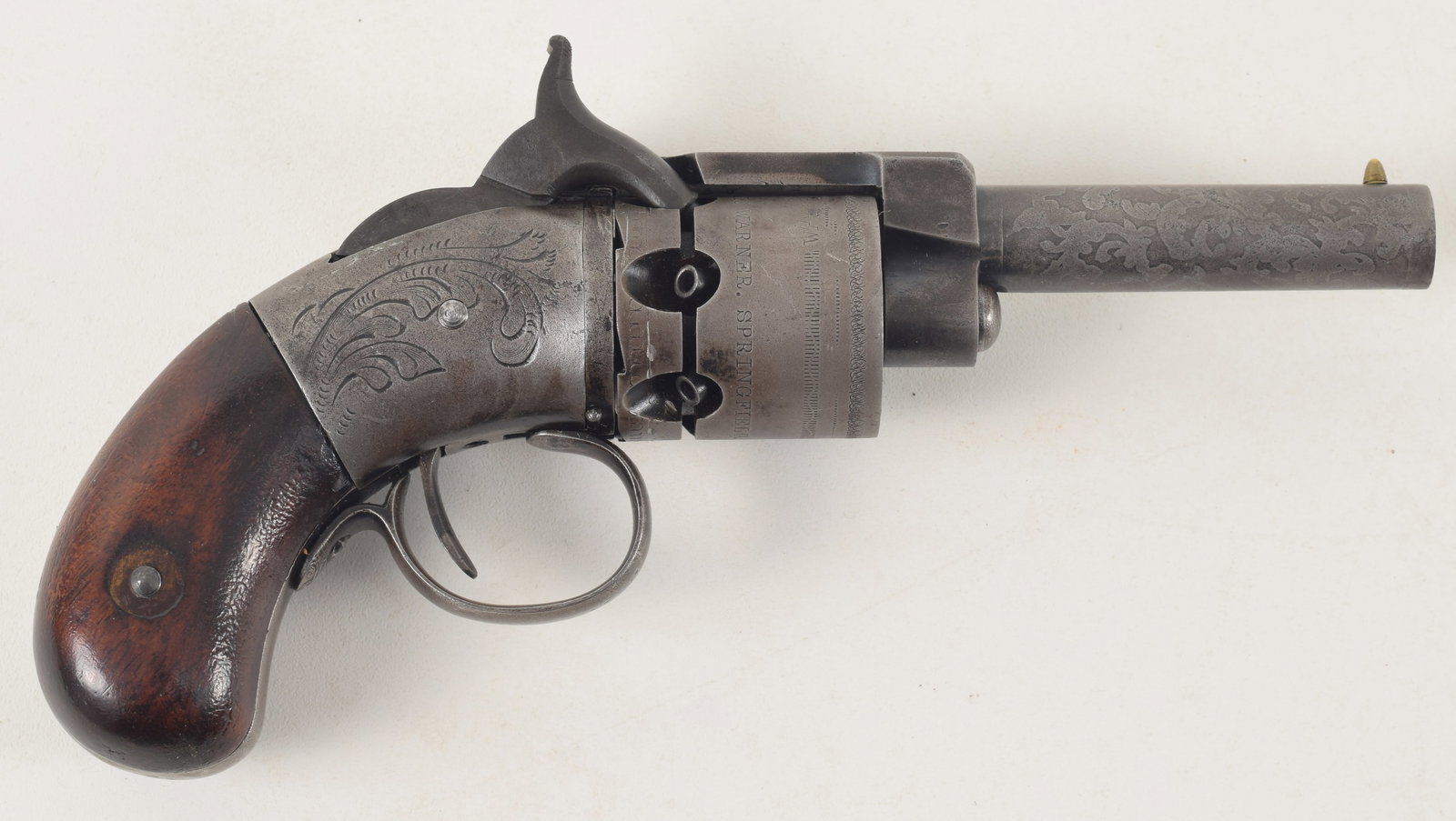 James Warner 2nd Model Pocket Revolver, .28 Caliber, Springfield, circa 1857-1860. A James Warner (1 of 9)