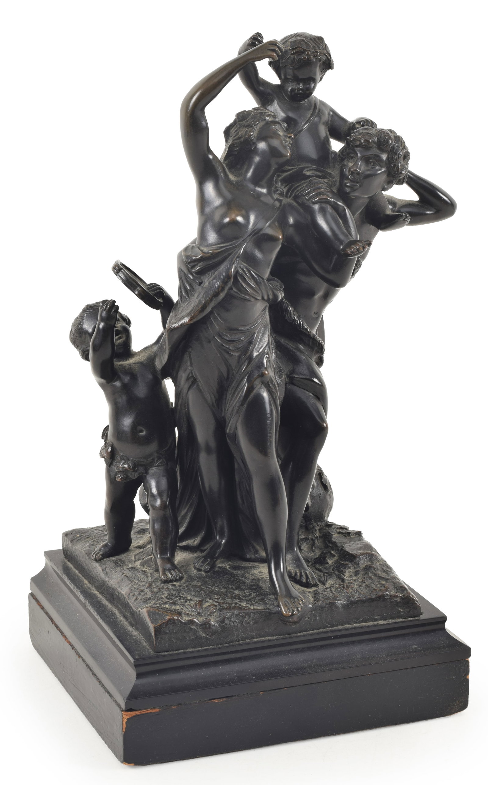 Patinated bronze sculpture in the style of Claude Clodion, late 19th Cenutry. "Triumph of Bacchus". (1 of 7)