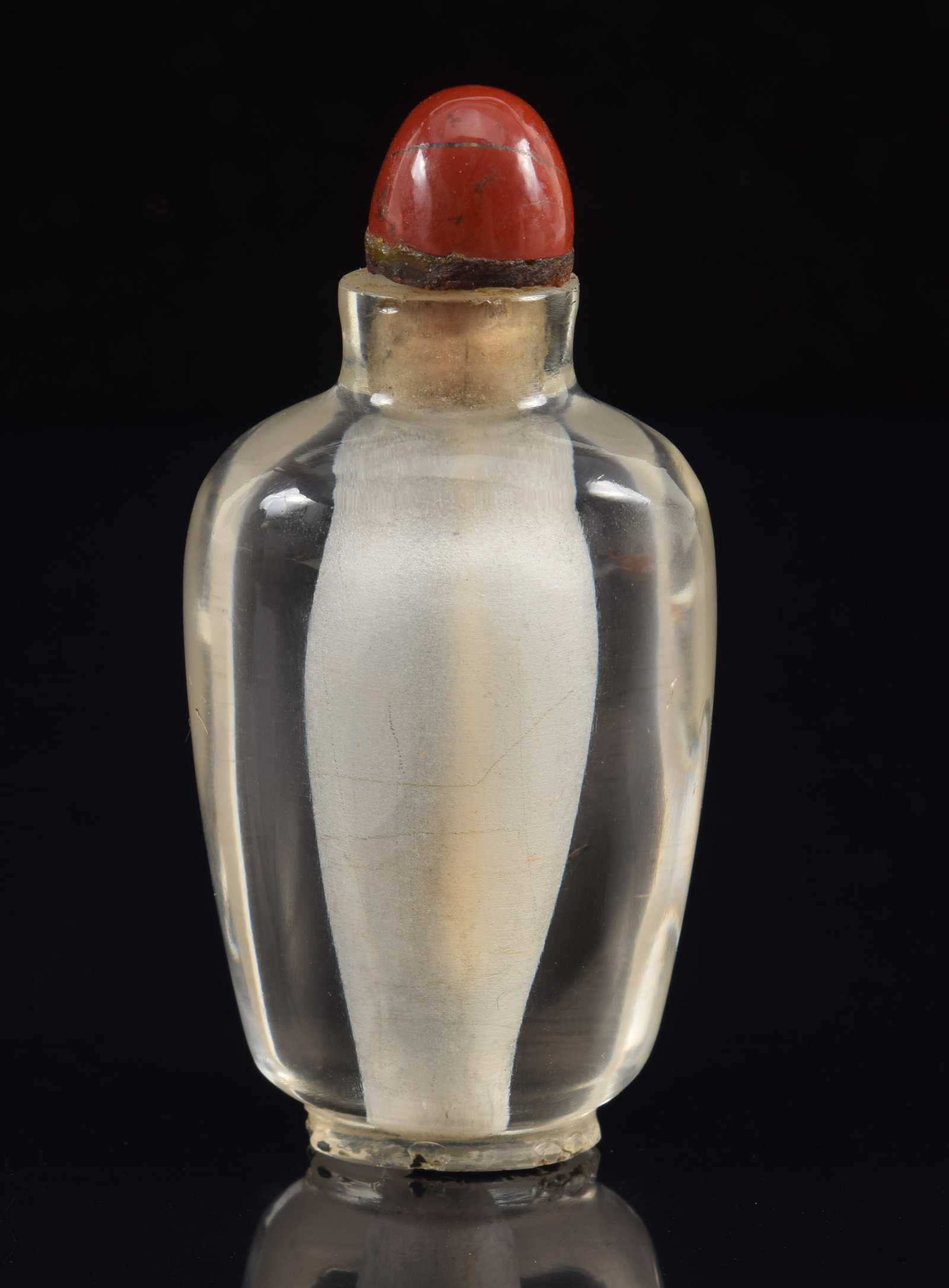 19th century Chinese rock crystal snuff bottle. 2.75in high. (1 of 7)