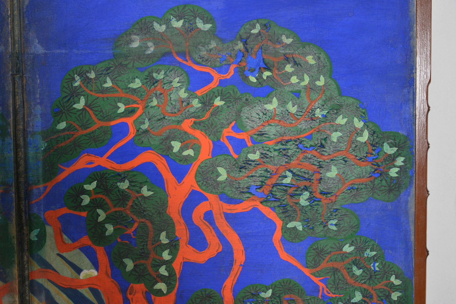 8 panel painted korean screen - 4