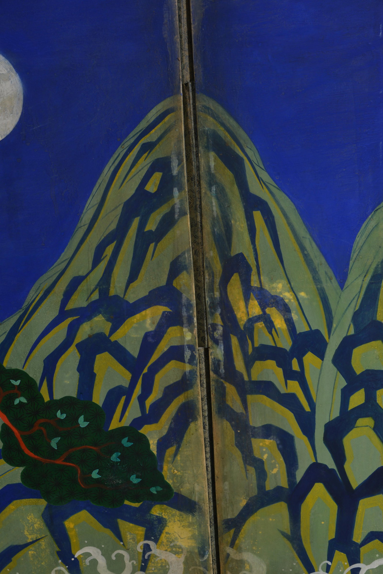 8 panel painted korean screen - 6
