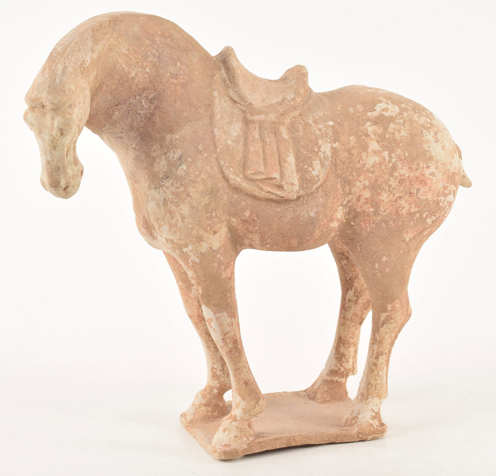 Tomb figure. China. Tang period (618-920). Standing horse. 11 x 10in. (1 of 8)