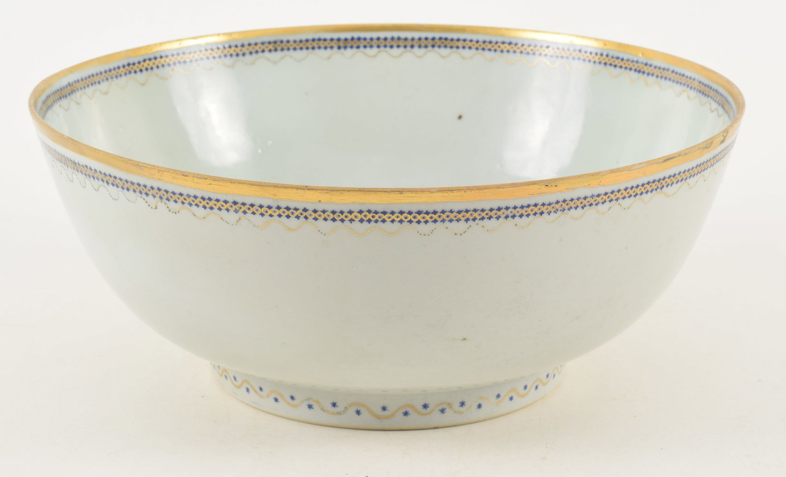 Porcelain bowl. Chinese export ware. Ca. 1800. Repairs. 11.5 x 4.5in. (1 of 10)