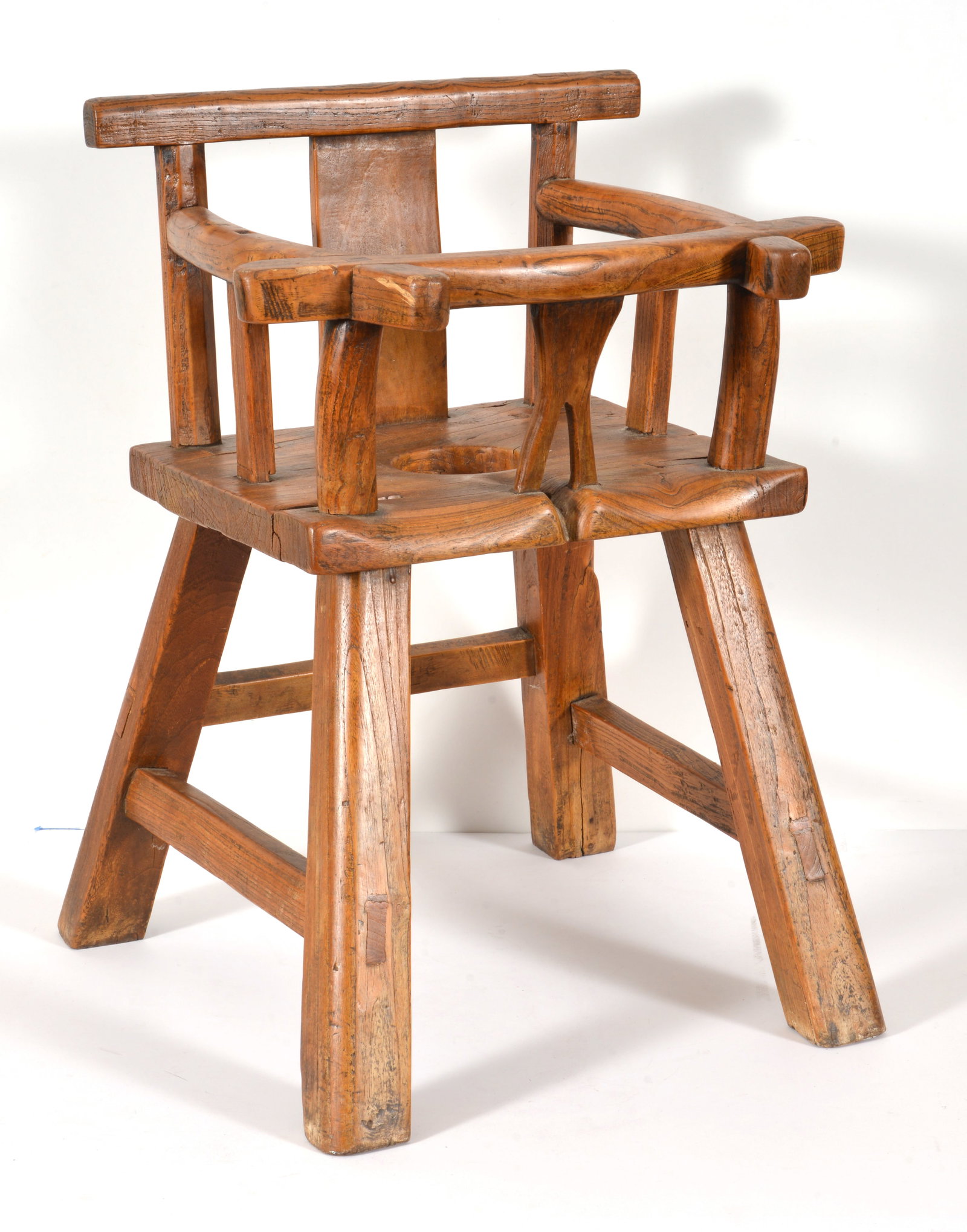 Early 20th century Chinese wooden child's chair. 25.5in high.: Early 20th century Chinese wooden child's chair. 25.5in high.