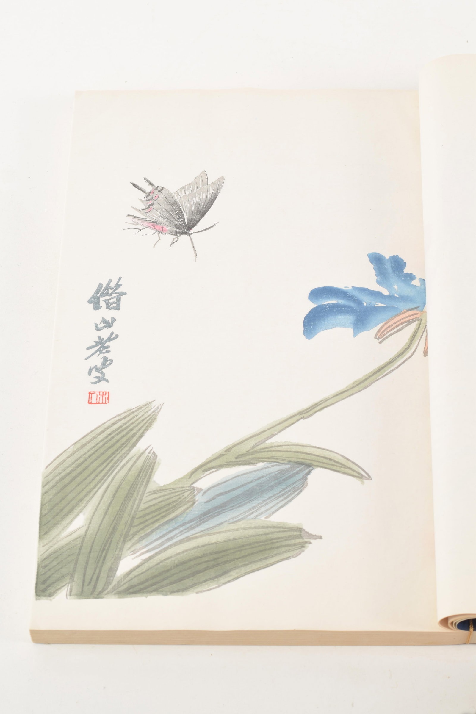 2 vol. boxed set of artworks after Qi Baishi, mid 20th century. 12.25 x 8.75in. - 6