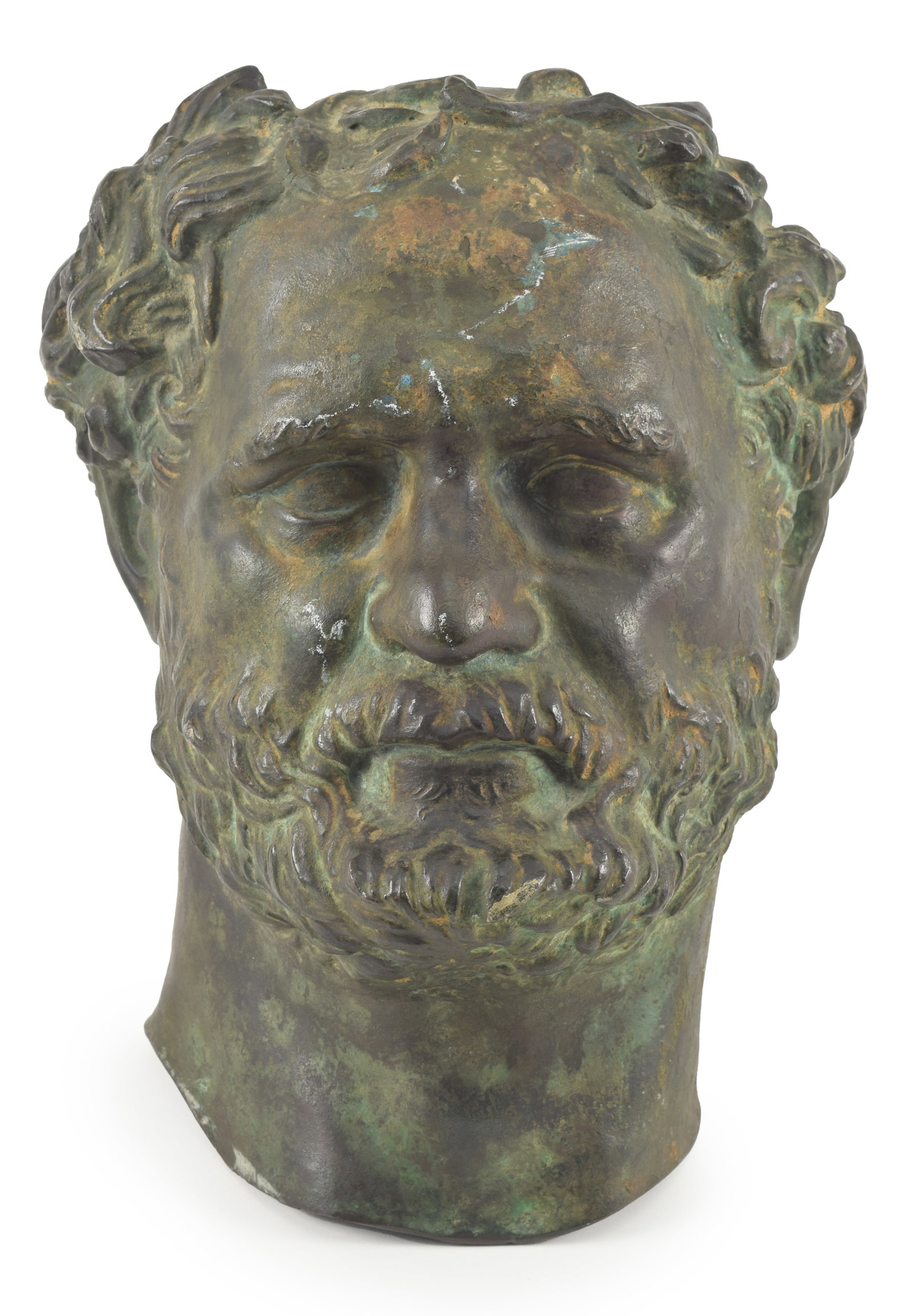 19th century Grand Tour bronze bust of Socrates. 12.25in high. (1 of 7)
