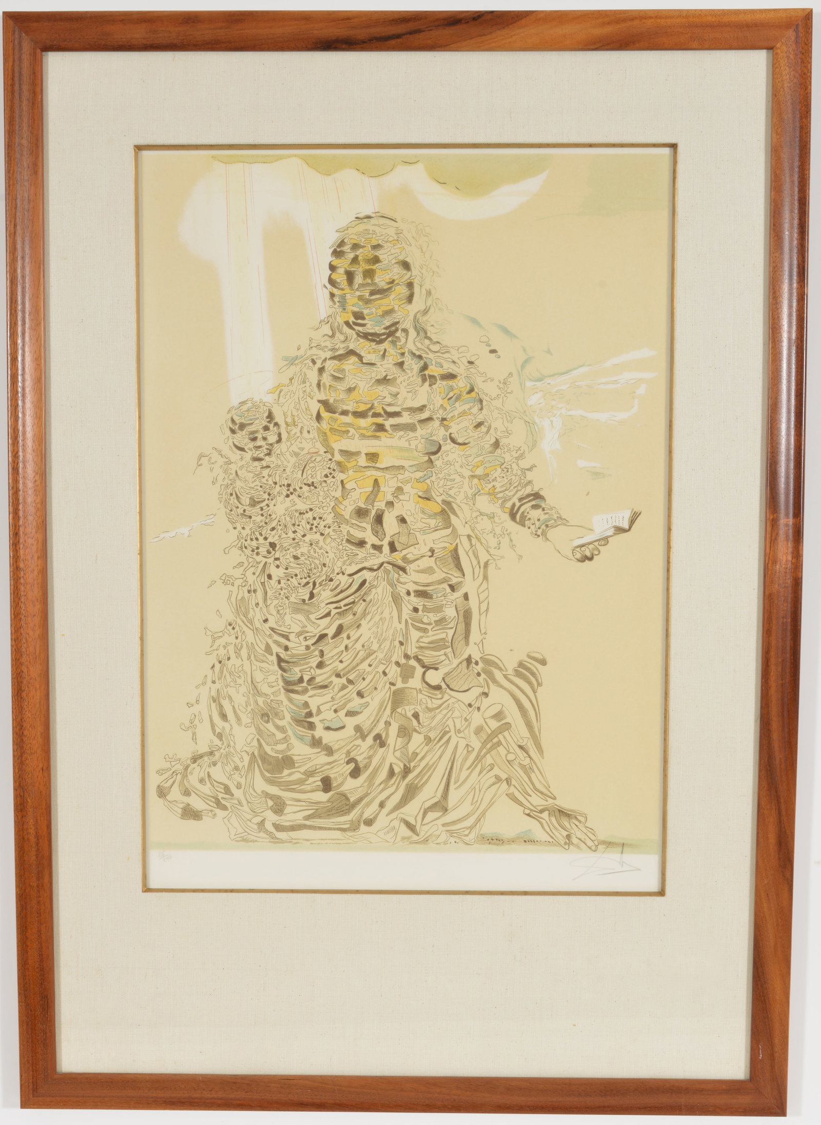 Salvador Dali. Exploding Madonna. Colored lithograph. Signed lower right in pencil and versioned (1 of 8)