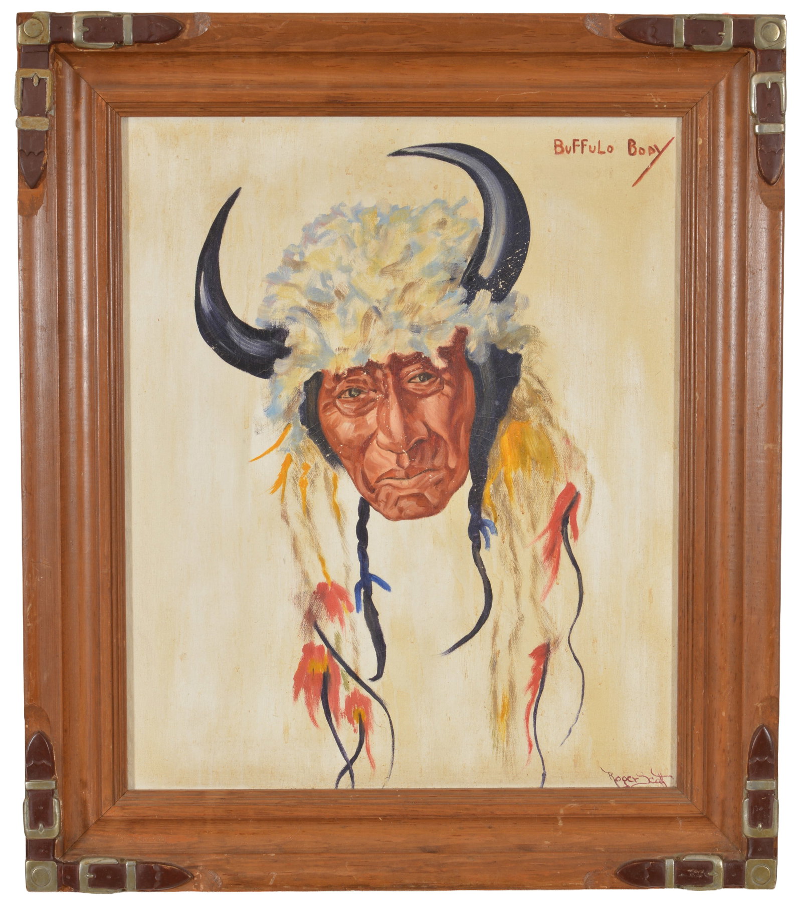 Roger Scott, American Western 1898-1976, after series by Winold Reiss "Blackfeet Indians of Glacier (1 of 9)