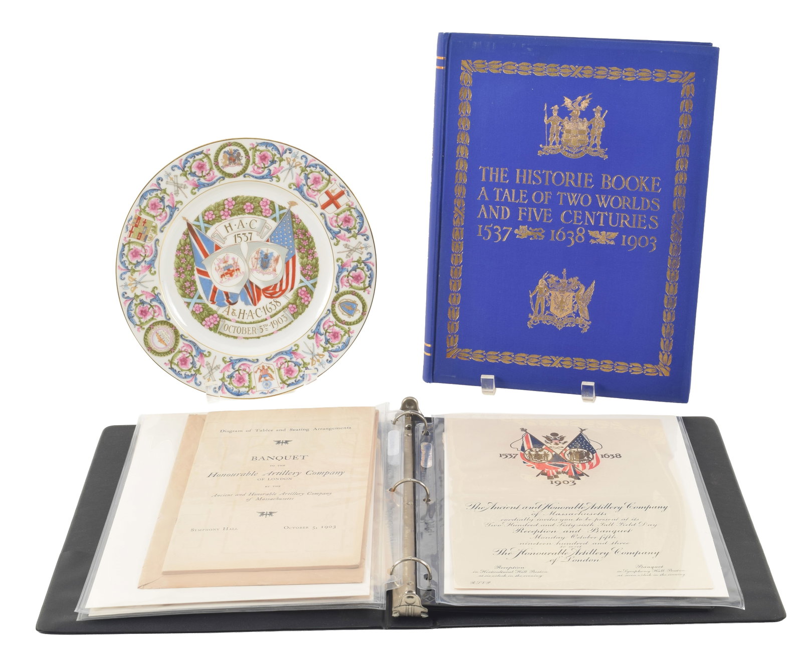 Collection of Ancient and Honorable Artillery related items from a joint meeting of the companies of (1 of 13)